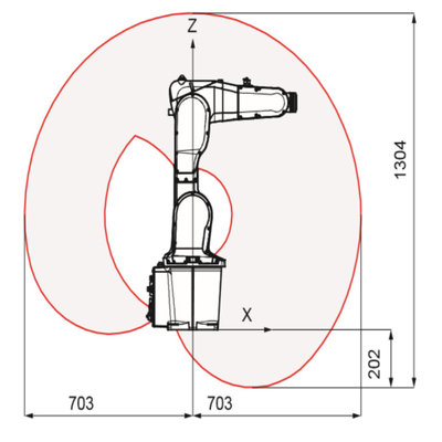 Kr 500 R2830 soudant le bras de robot de KUKA avec la charge utile évaluée chalumeaux de 500 kilogrammes