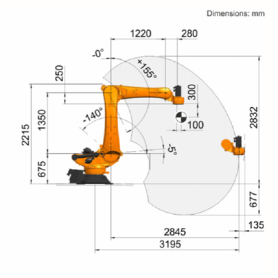 welding robot 6 axis welding robot KR 120 R3200 PA KUKA kuka welding robot KR C4 Controller and  KUKA smartPAD Teach pendant