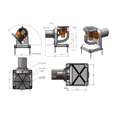 GBS robot positioner L type Robotic Automation welding Positioner Rotating Table Multiple Models