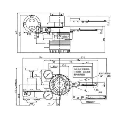 Positionneur pneumatique intelligent AVP300 de soupape de commande avec Fisher Valve