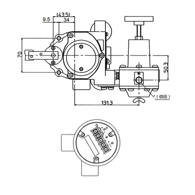 Positionneur pneumatique intelligent AVP300 de soupape de commande avec Fisher Valve